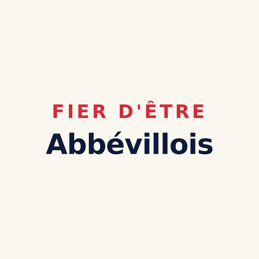 Tasse « Fier d'être Abbévillois » — design pour Abbéville-lès-Conflans