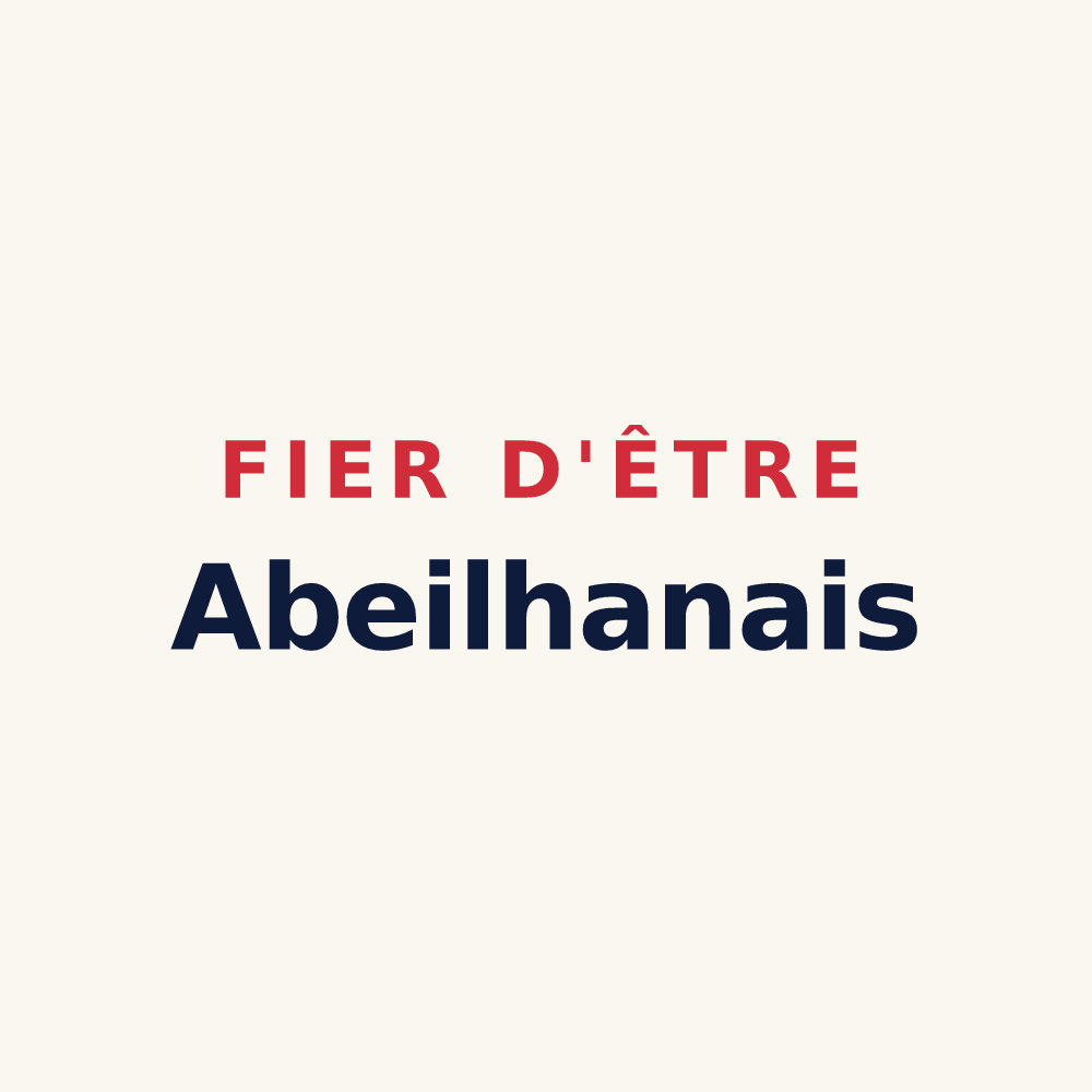 Tasse « Fier d'être Abeilhanais » — design pour Abeilhan