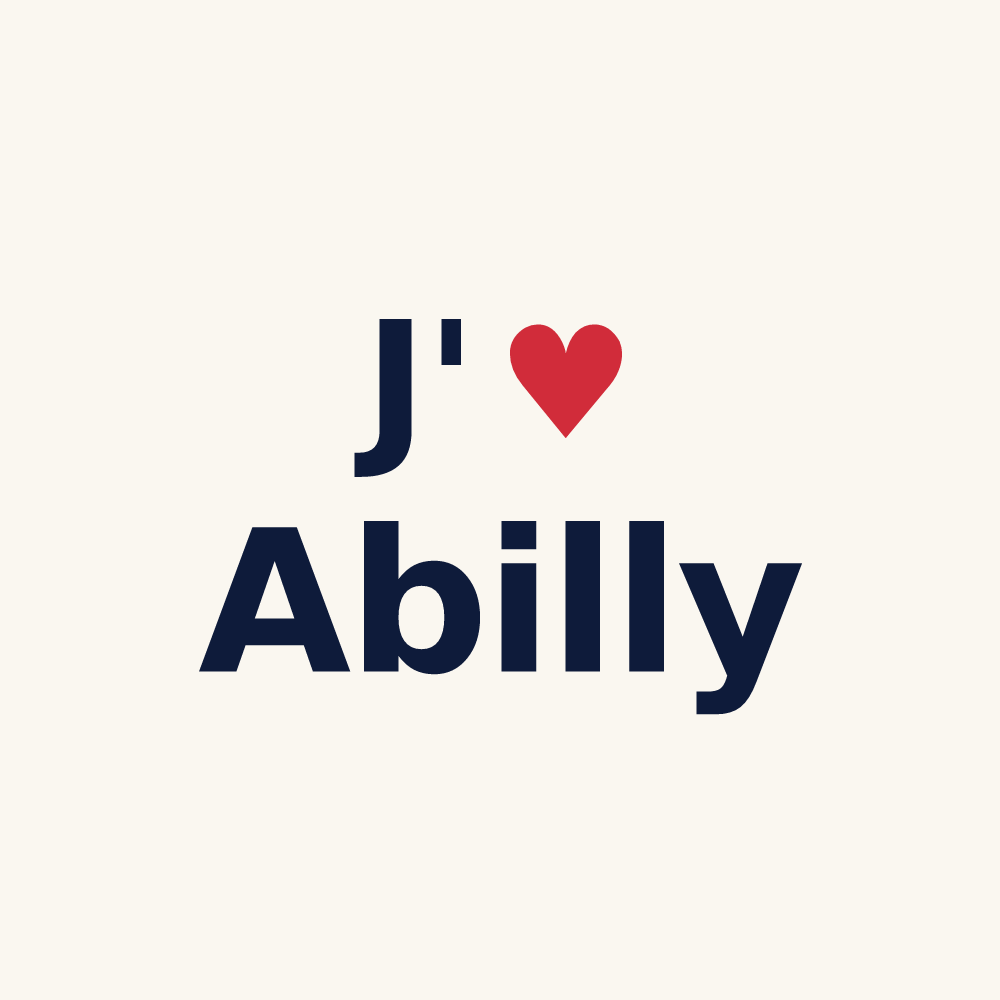 Tasse personnalisée Abilly — design J'aime Abilly