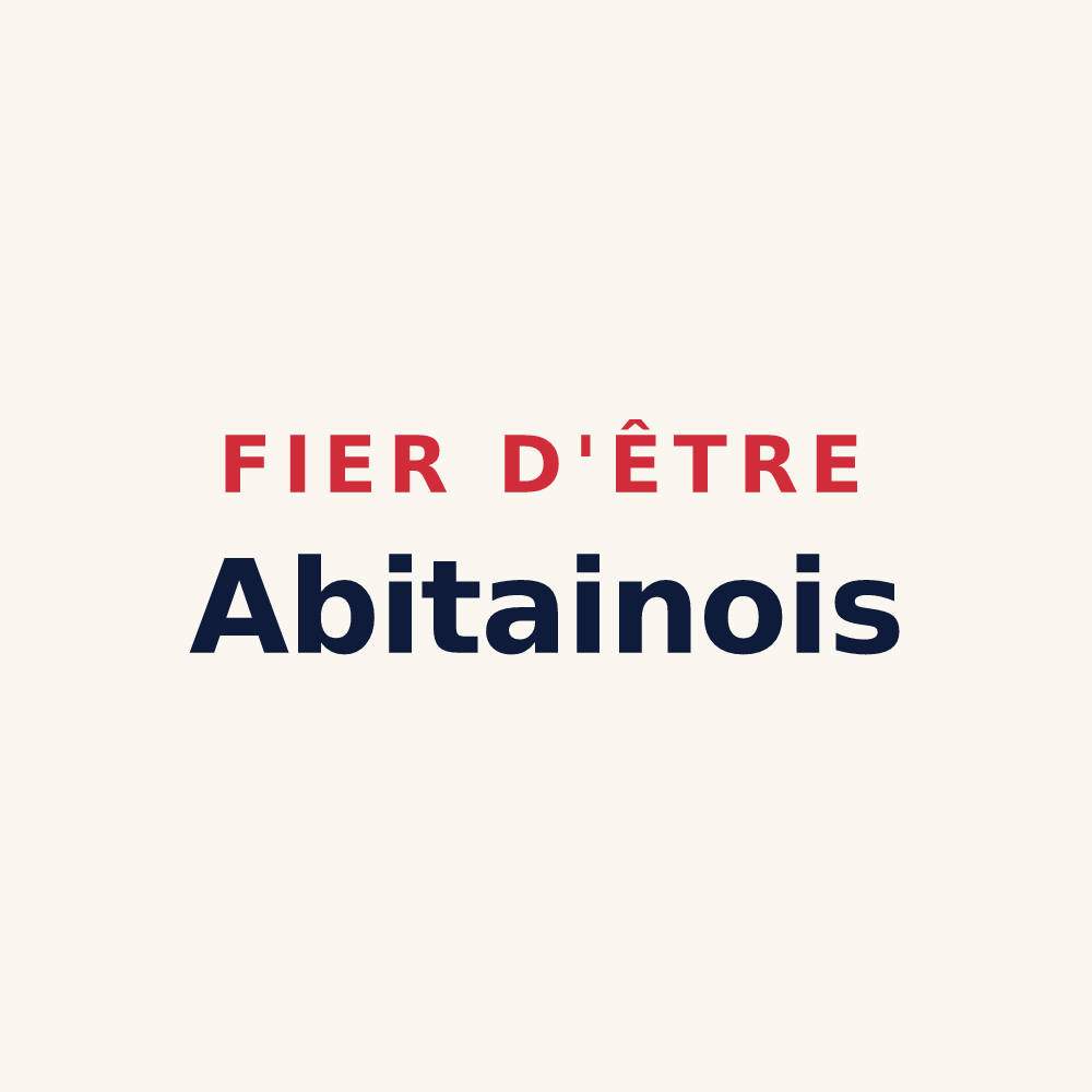Tasse « Fier d'être Abitainois » — design pour Abitain