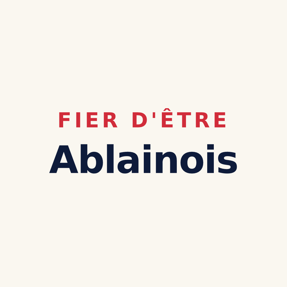 Tasse « Fier d'être Ablainois » — design pour Ablain-Saint-Nazaire