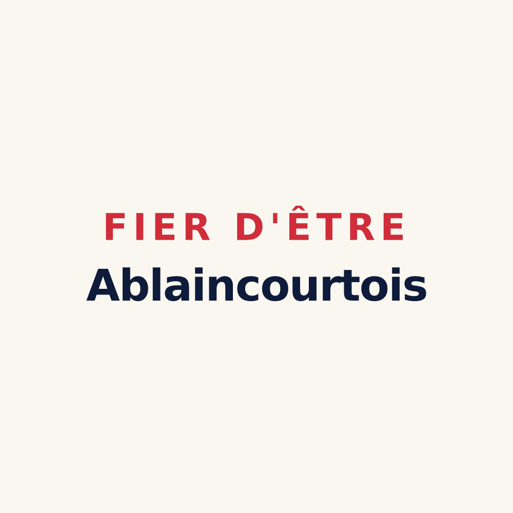Tasse « Fier d'être Ablaincourtois » — design pour Ablaincourt-Pressoir