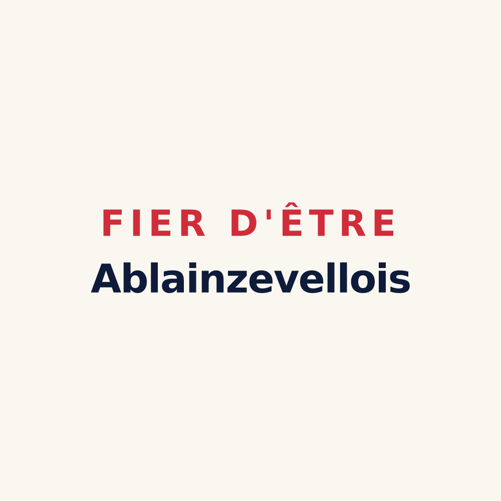 Tasse « Fier d'être Ablainzevellois » — design pour Ablainzevelle