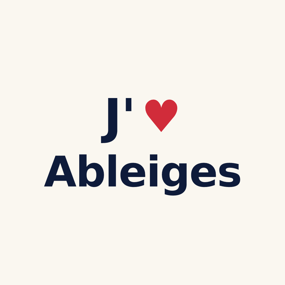 Tasse personnalisée Ableiges — design J'aime Ableiges