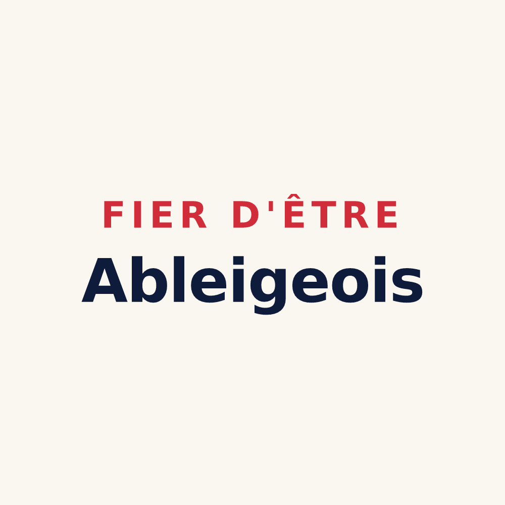 Tasse « Fier d'être Ableigeois » — design pour Ableiges