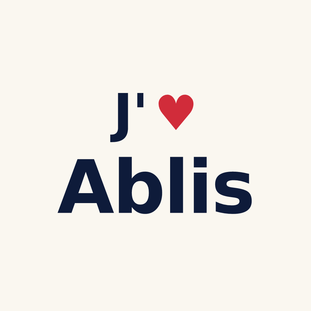 Tasse personnalisée Ablis — design J'aime Ablis