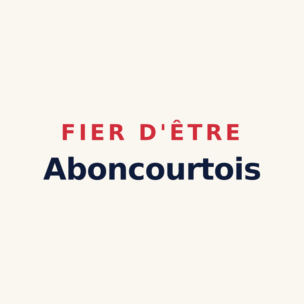 Tasse « Fier d'être Aboncourtois » — design pour Aboncourt-sur-Seille