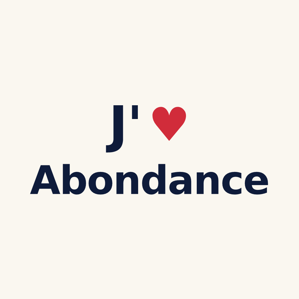 Tasse personnalisée Abondance — design J'aime Abondance