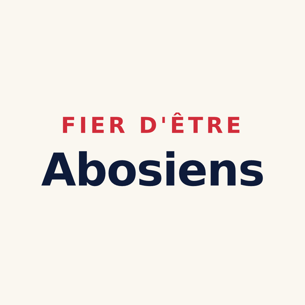 Tasse « Fier d'être Abosiens » — design pour Abos