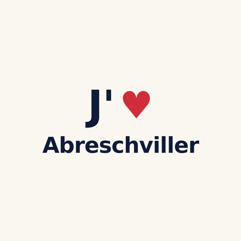 Tasse personnalisée Abreschviller — design J'aime Abreschviller
