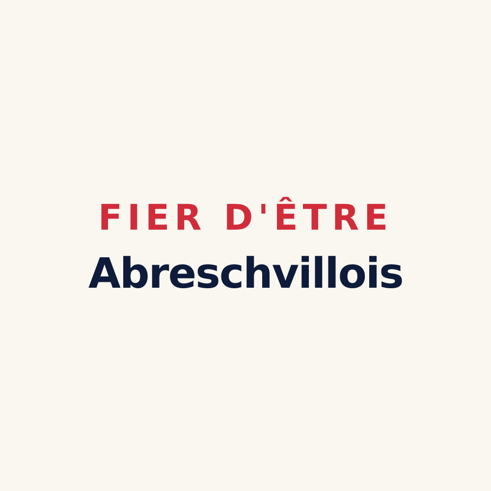 Tasse « Fier d'être Abreschvillois » — design pour Abreschviller