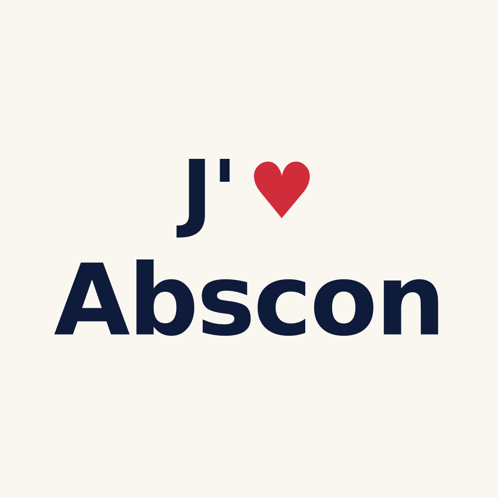 Tasse personnalisée Abscon — design J'aime Abscon