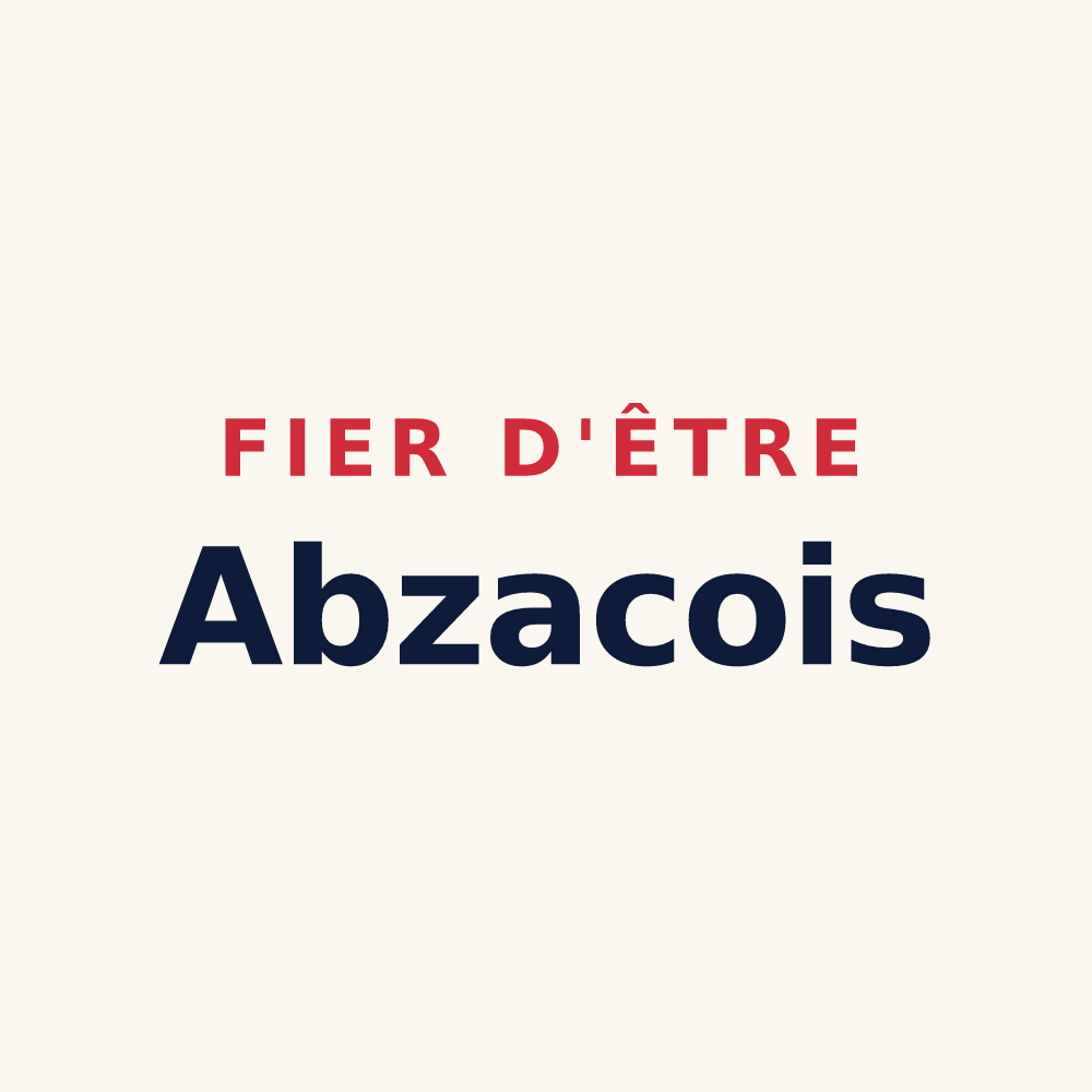 Tasse « Fier d'être Abzacois » — design pour Abzac