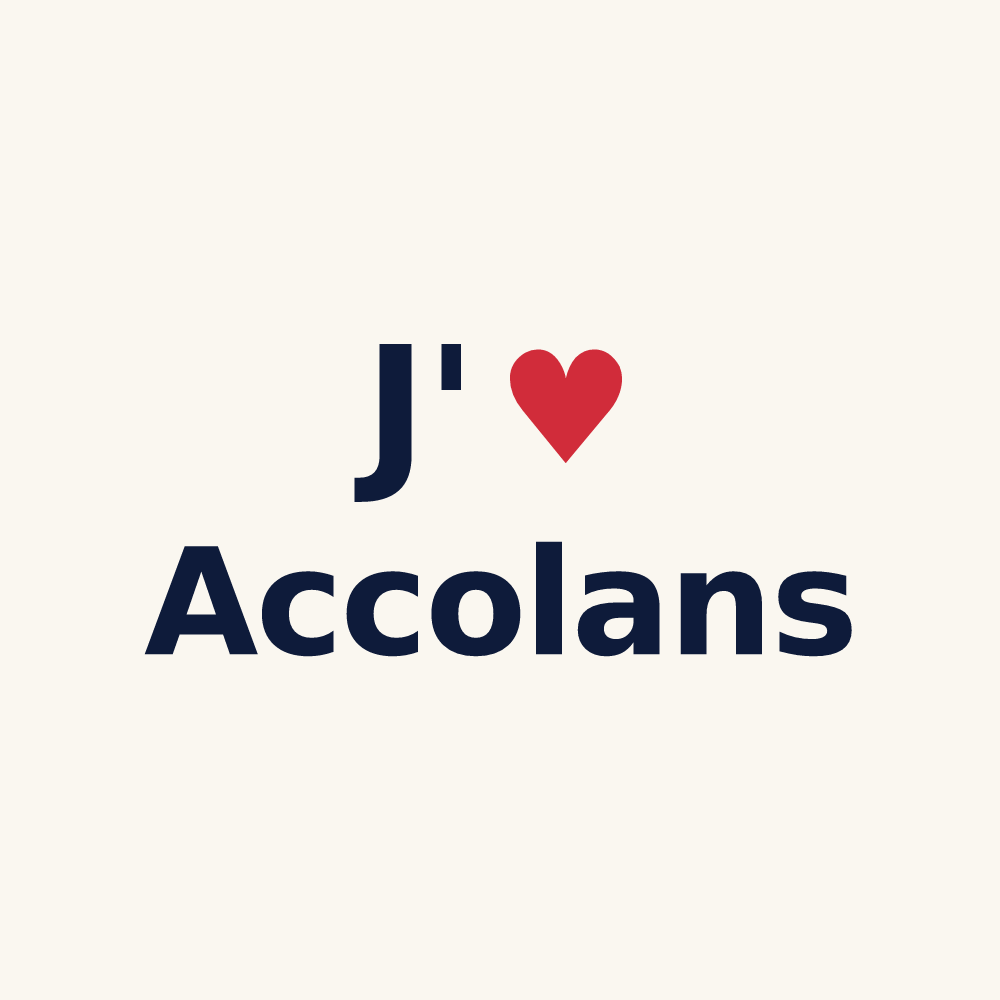 Tasse personnalisée Accolans — design J'aime Accolans