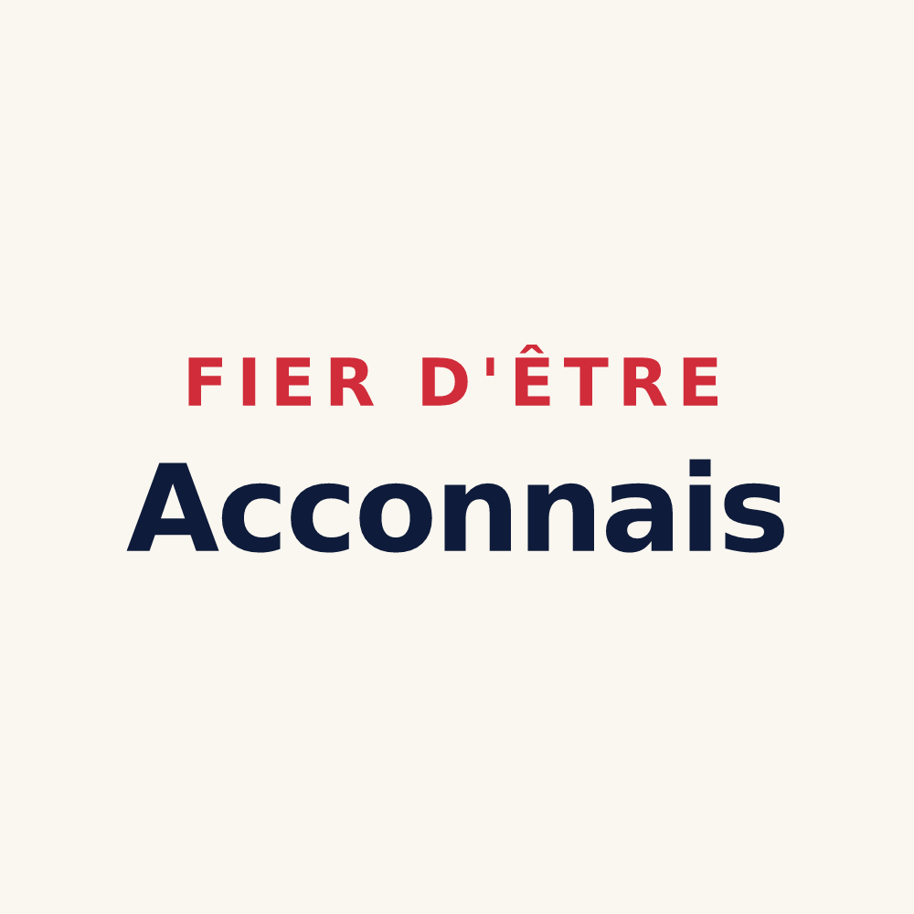 Tasse « Fier d'être Acconnais » — design pour Accons