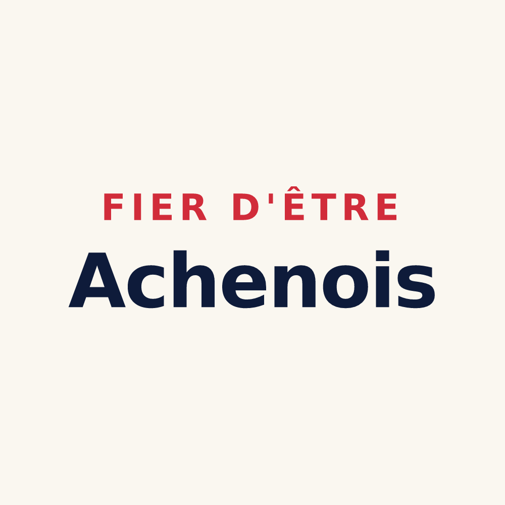 Tasse « Fier d'être Achenois » — design pour Achen