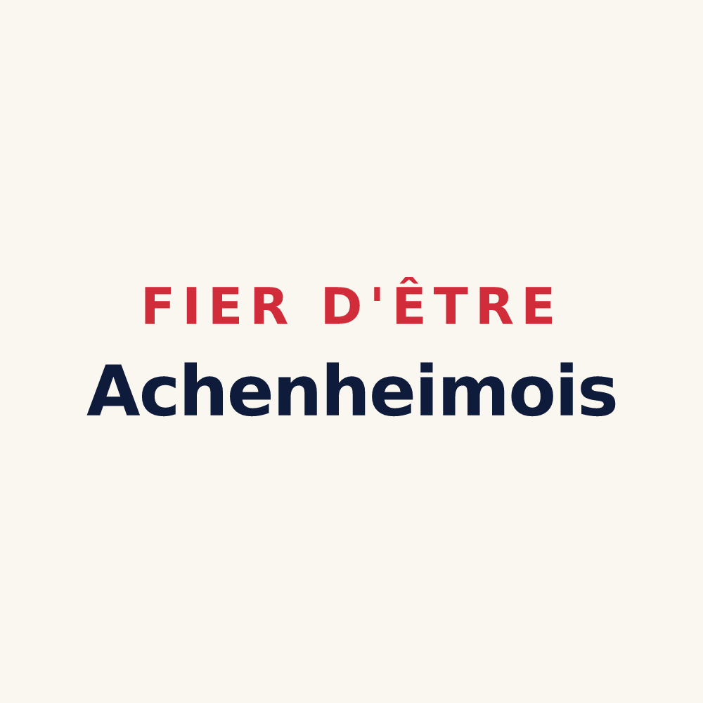 Tasse « Fier d'être Achenheimois » — design pour Achenheim