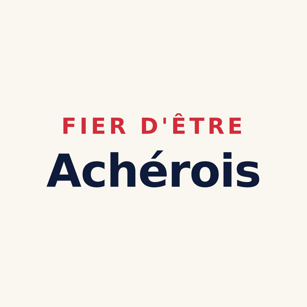 Tasse « Fier d'être Achérois » — design pour Achères