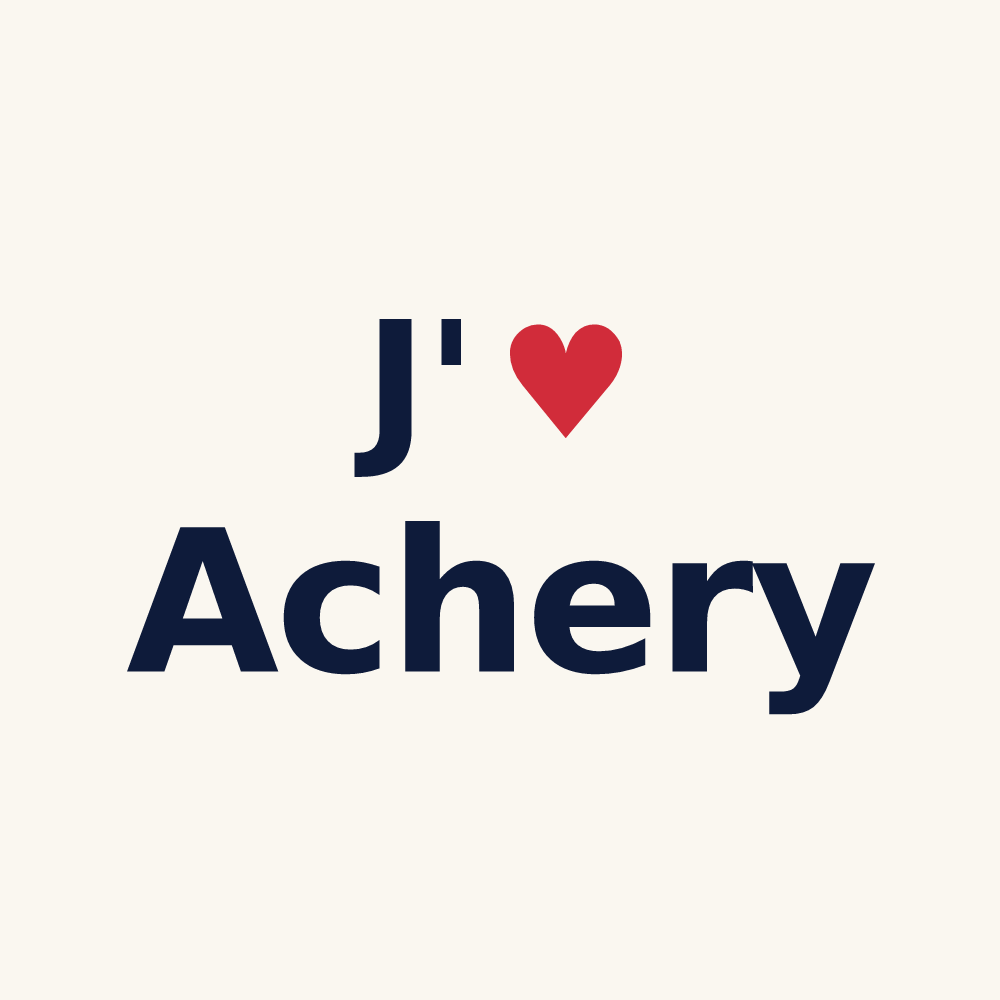 Tasse personnalisée Achery — design J'aime Achery