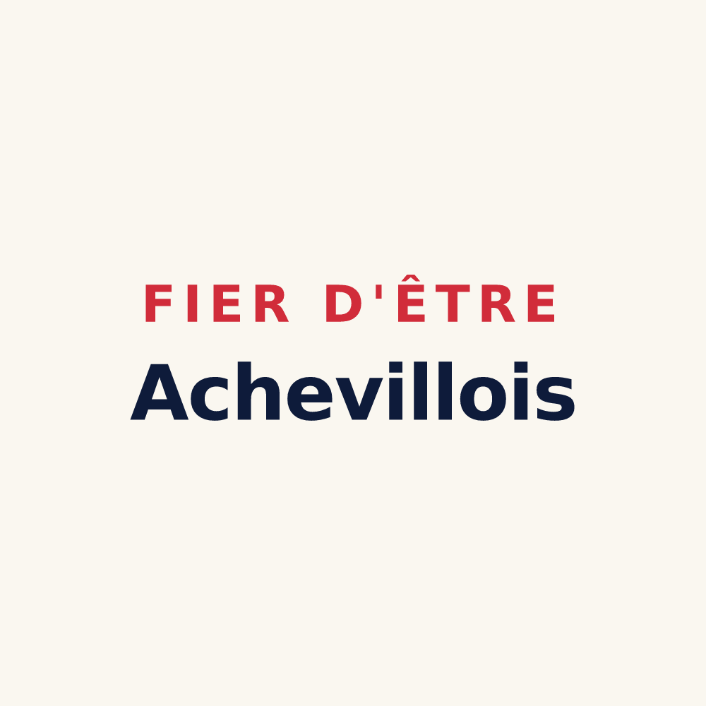 Tasse « Fier d'être Achevillois » — design pour Acheville