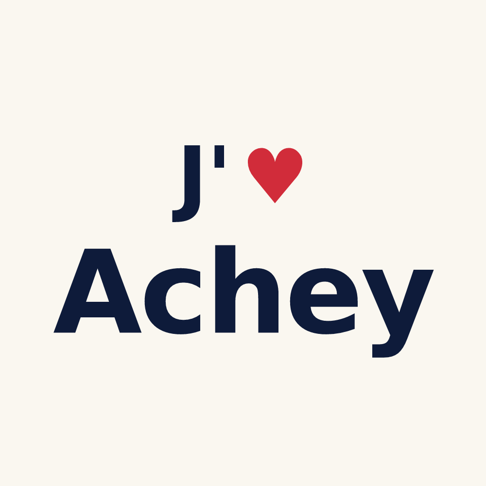 Tasse personnalisée Achey — design J'aime Achey