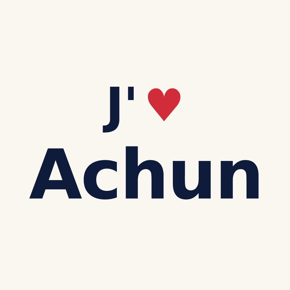 Tasse personnalisée Achun — design J'aime Achun
