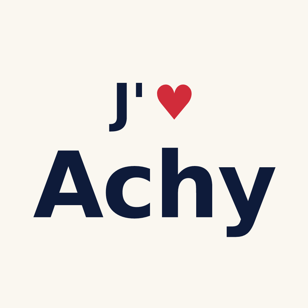 Tasse personnalisée Achy — design J'aime Achy