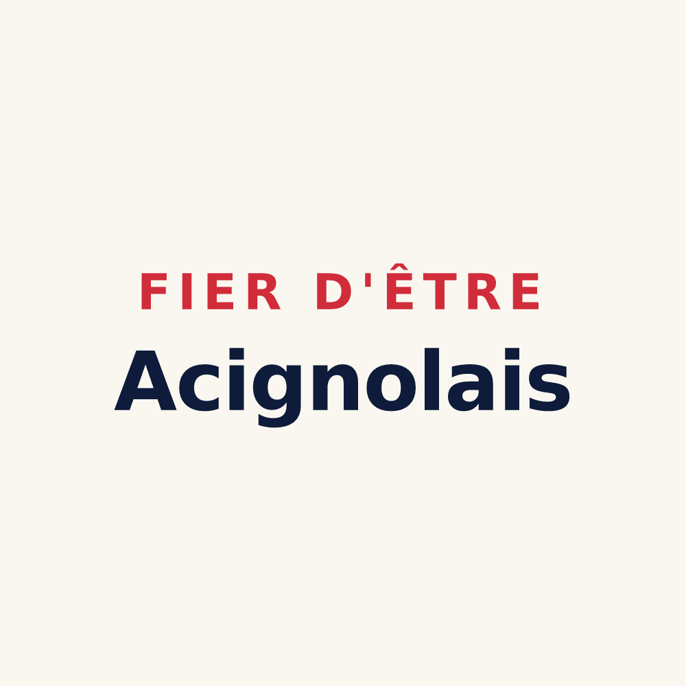 Tasse « Fier d'être Acignolais » — design pour Acigné