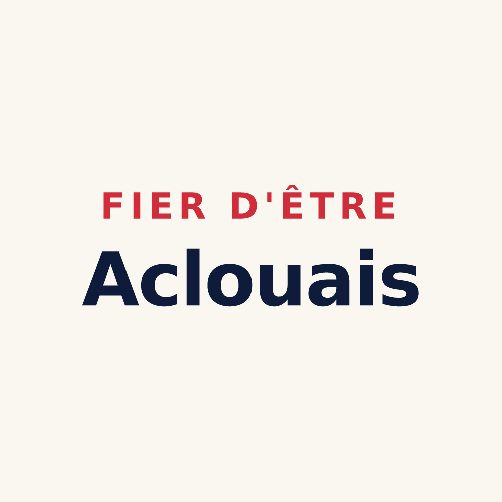 Tasse « Fier d'être Aclouais » — design pour Aclou