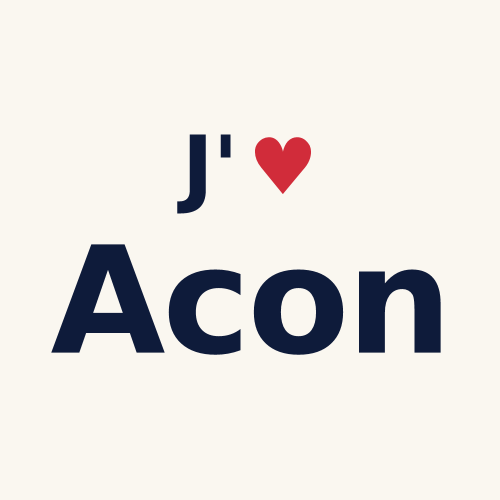 Tasse personnalisée Acon — design J'aime Acon