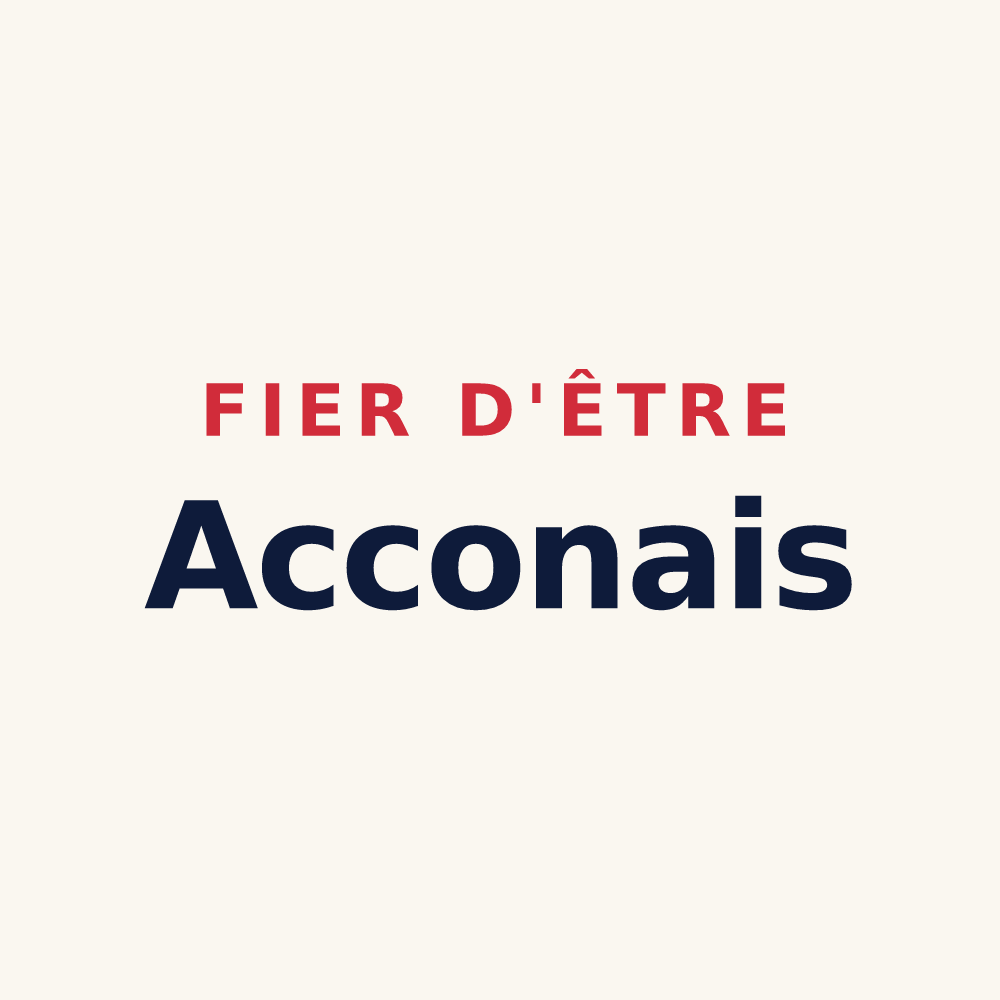 Tasse « Fier d'être Acconais » — design pour Acon