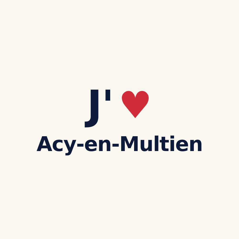 Tasse personnalisée Acy-en-Multien — design J'aime Acy-en-Multien