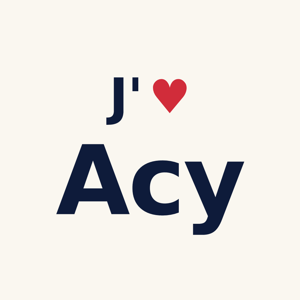 Tasse personnalisée Acy — design J'aime Acy