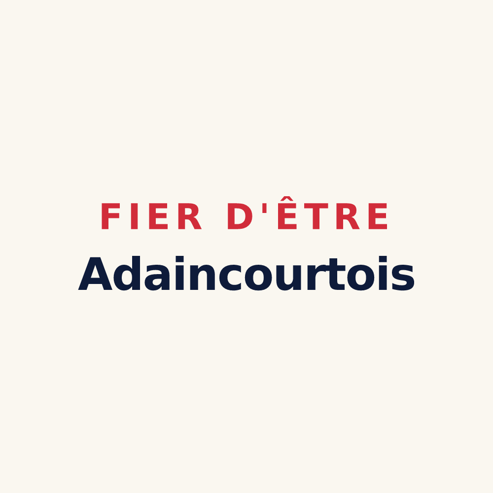 Tasse « Fier d'être Adaincourtois » — design pour Adaincourt