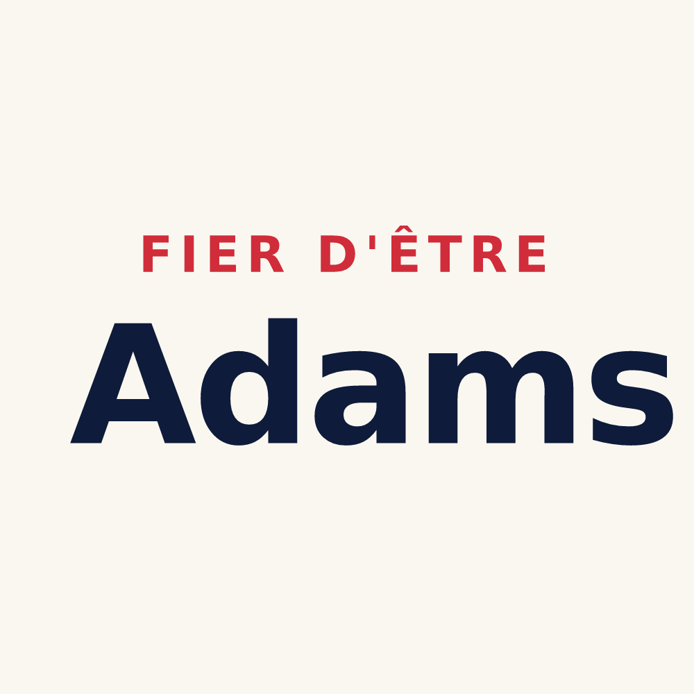 Tasse « Fier d'être Adams » — design pour Adam-lès-Passavant