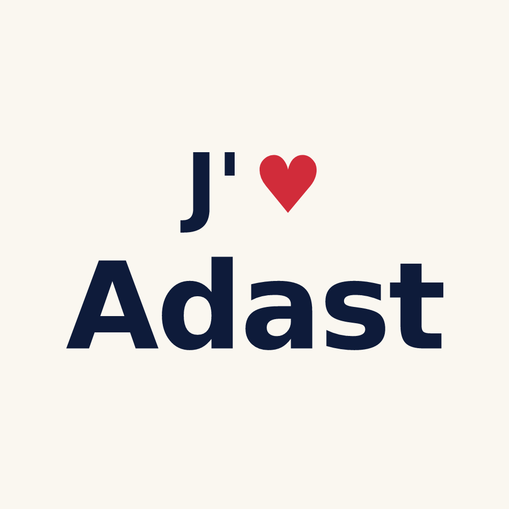 Tasse personnalisée Adast — design J'aime Adast