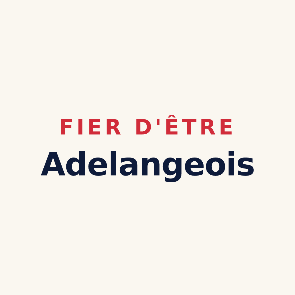 Tasse « Fier d'être Adelangeois » — design pour Adelange