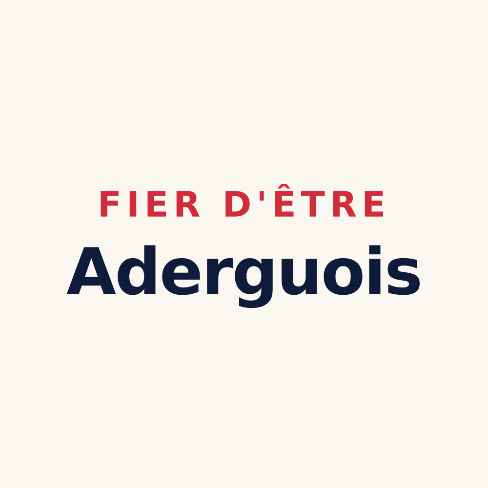 Tasse « Fier d'être Aderguois » — design pour Adervielle-Pouchergues