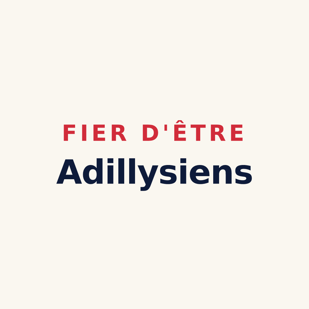 Tasse « Fier d'être Adillysiens » — design pour Adilly