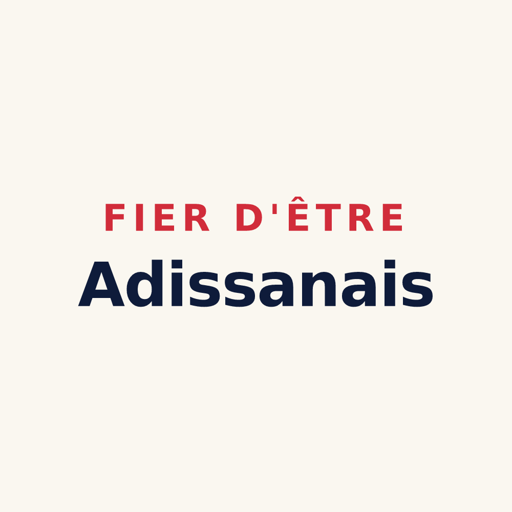 Tasse « Fier d'être Adissanais » — design pour Adissan