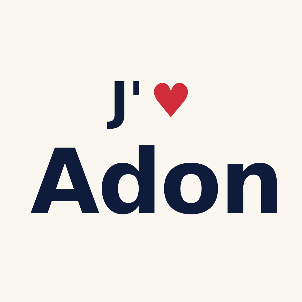 Tasse personnalisée Adon — design J'aime Adon
