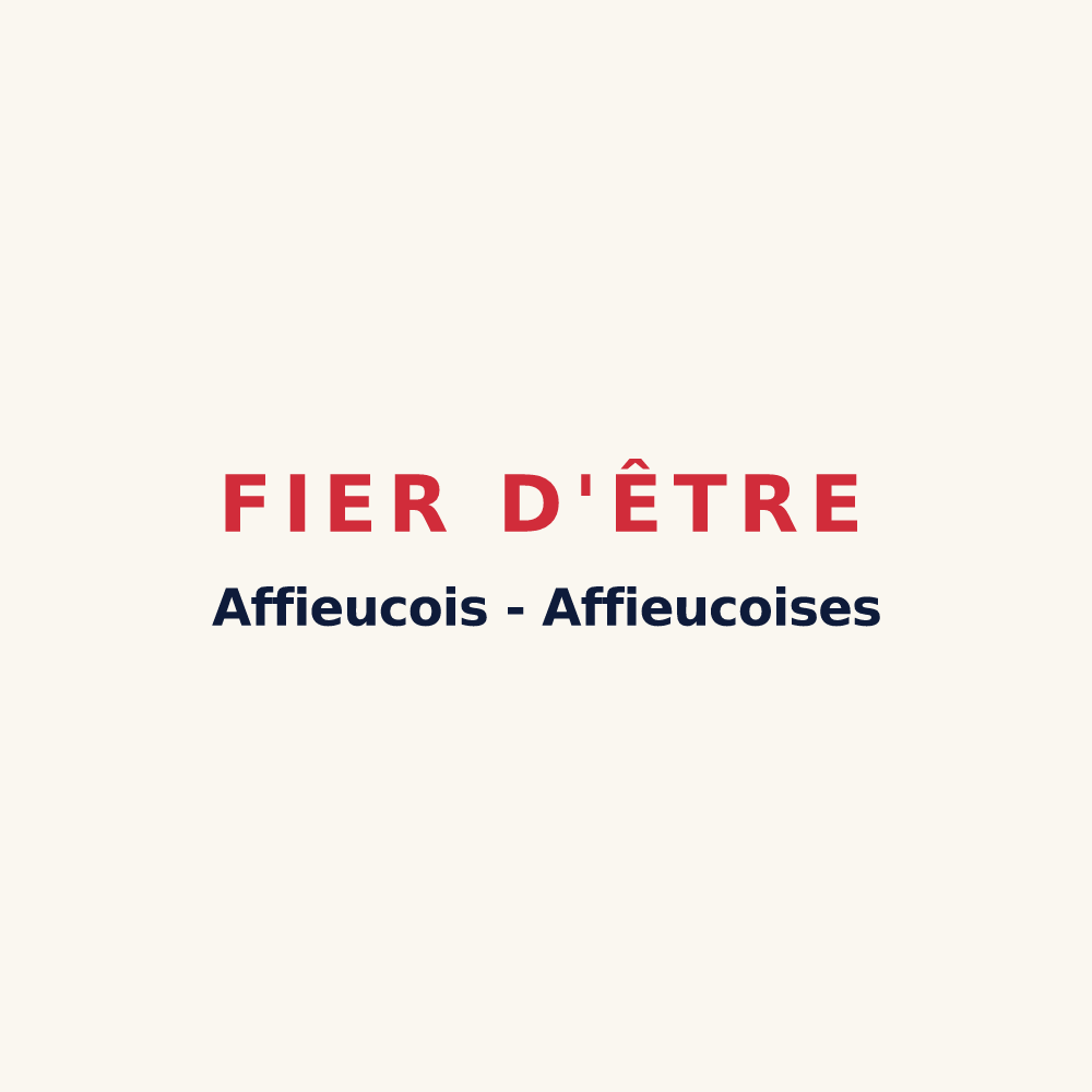Tasse « Fier d'être Affieucois - Affieucoises » — design pour Affieux