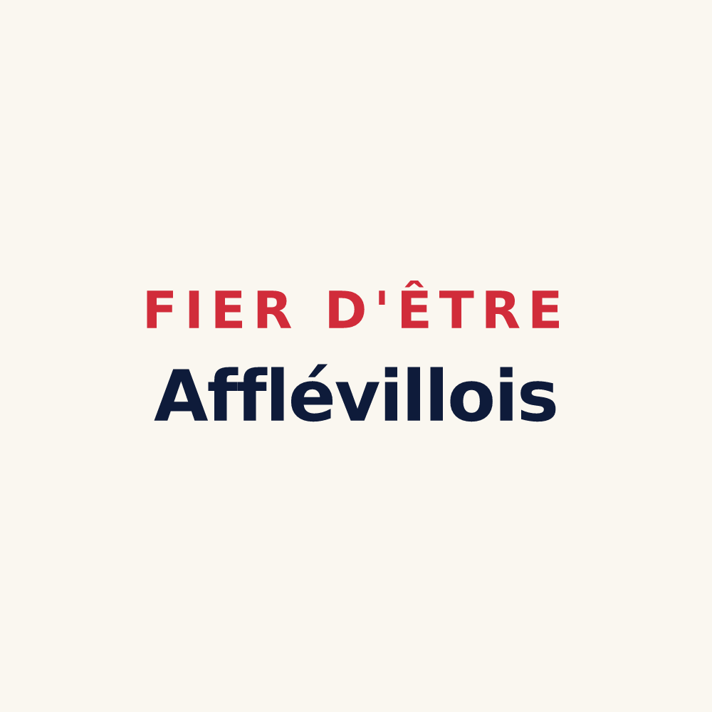 Tasse « Fier d'être Afflévillois » — design pour Affléville