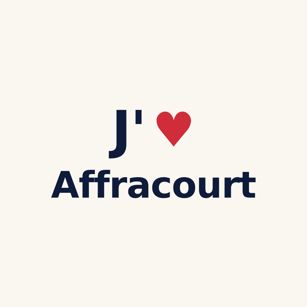 Tasse personnalisée Affracourt — design J'aime Affracourt