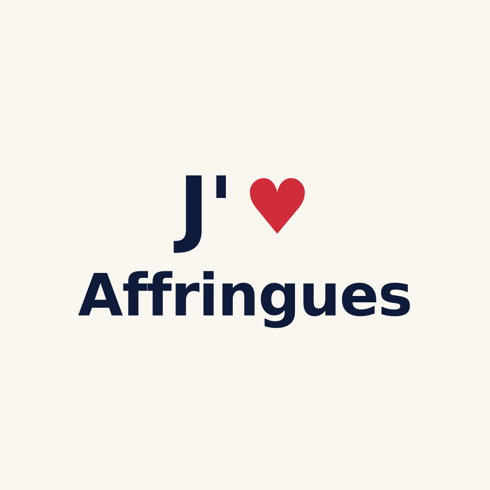 Tasse personnalisée Affringues — design J'aime Affringues