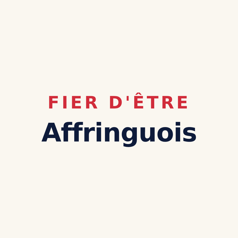 Tasse « Fier d'être Affringuois » — design pour Affringues