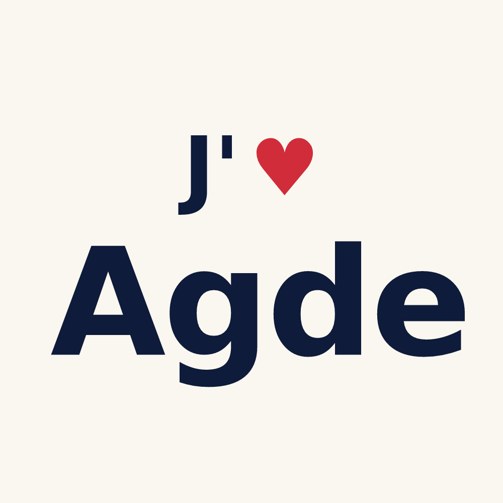 Tasse personnalisée Agde — design J'aime Agde