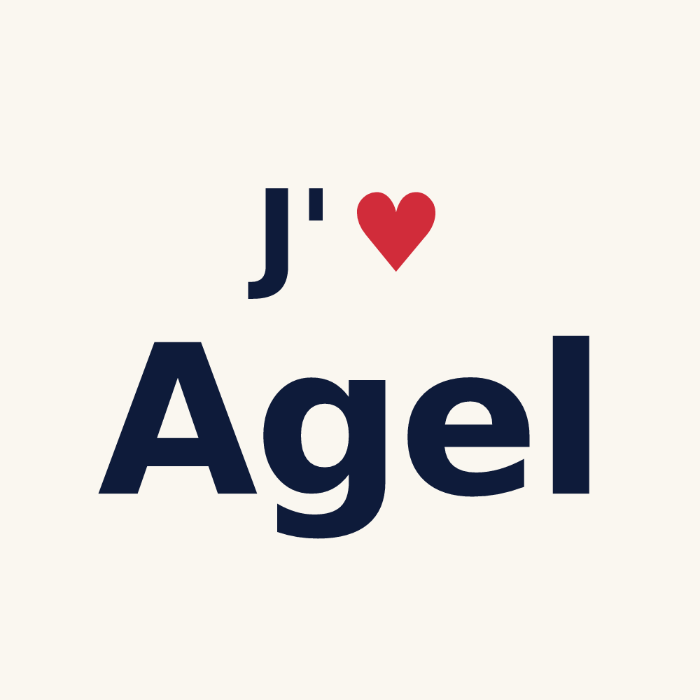 Tasse personnalisée Agel — design J'aime Agel