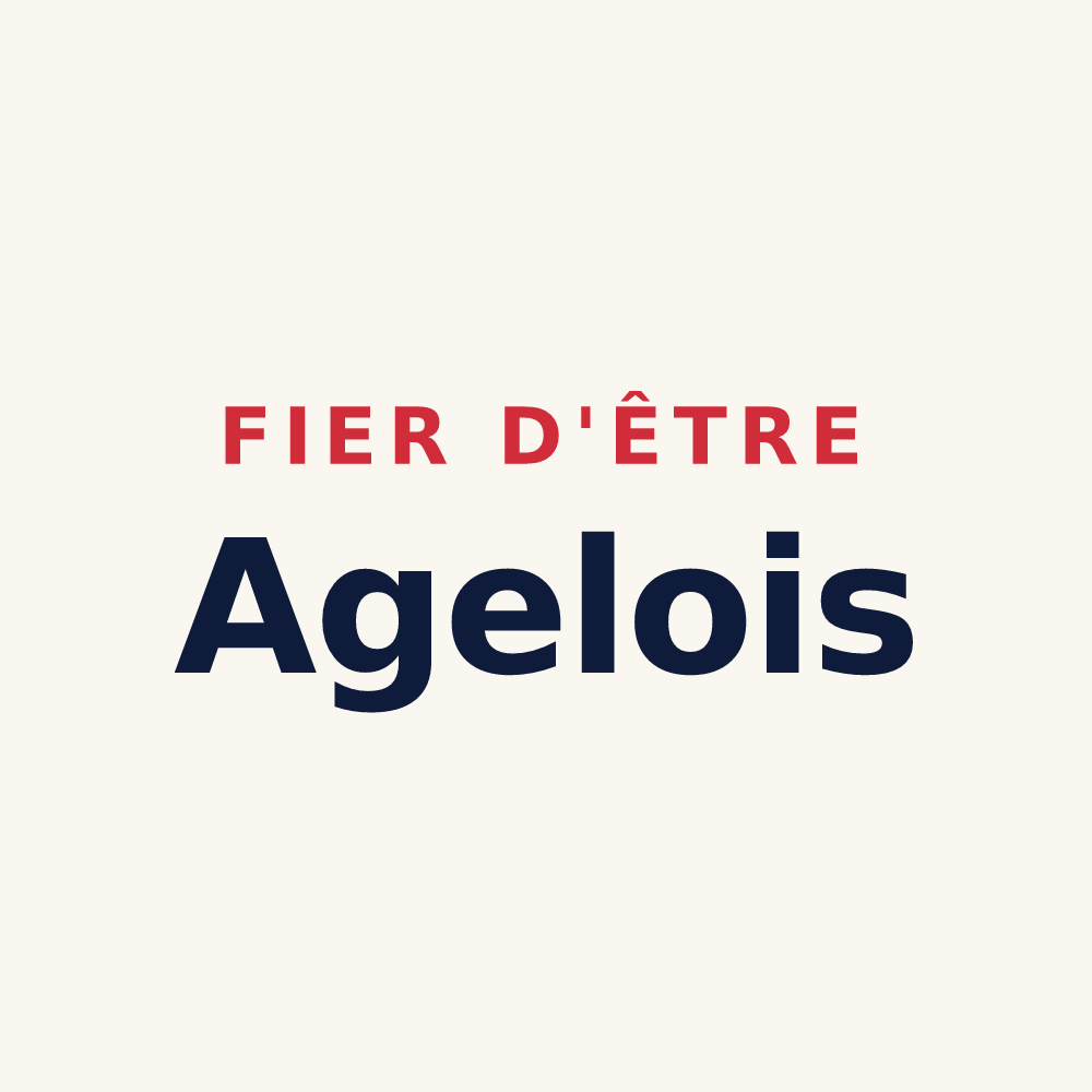 Tasse « Fier d'être Agelois » — design pour Agel