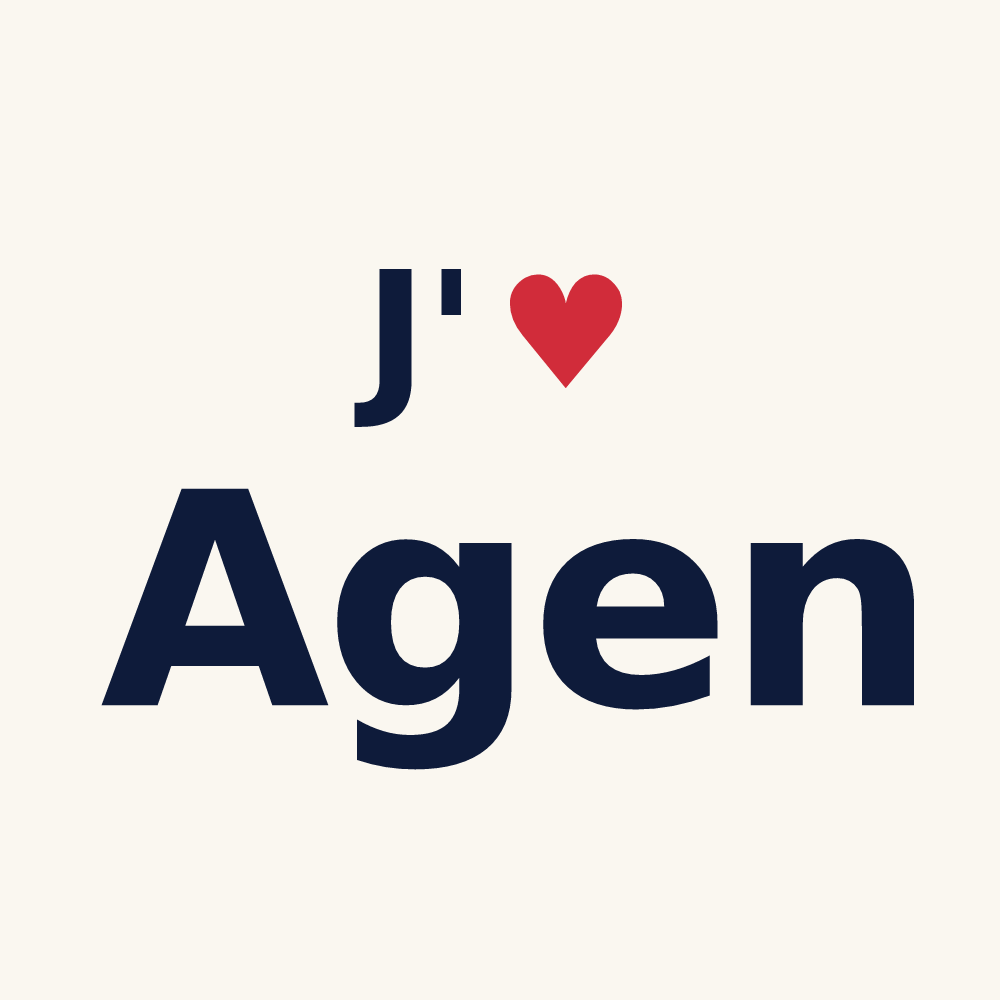 Tasse personnalisée Agen — design J'aime Agen